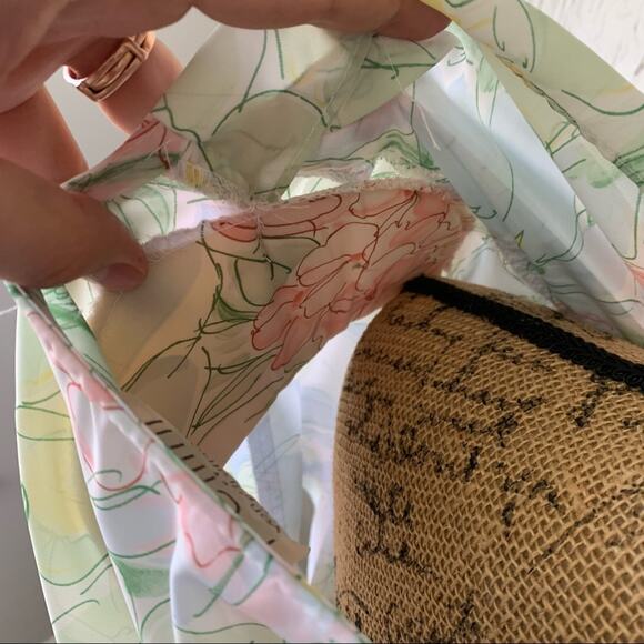 Vintage Pellini by Von Bramlett floral sheer blouson modest dress 80s USA made - Picture 10 of 14